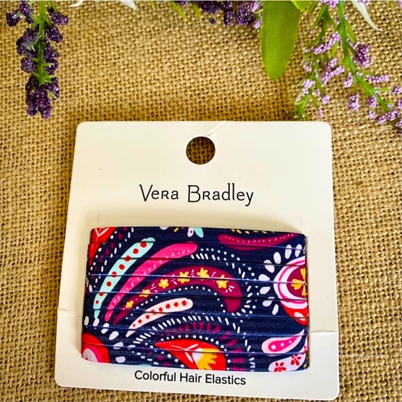 Vera Bradley Accessories - Vera Bradley Hair Elastics-Painted Paisley